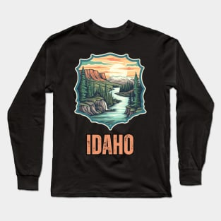 Idaho State USA Long Sleeve T-Shirt